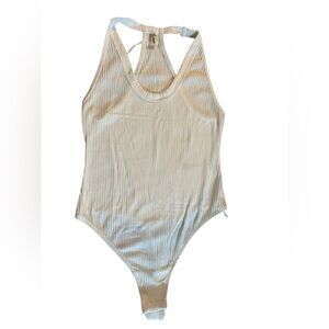 Intimately Free People Ribbed Seamless Bodysuit - White - S/P